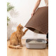Коврик для кошачьего туалета Ginger Cat двухслойный под лоток 67х60х1см ромб / бежевый