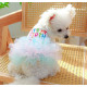Платье День Рождения для собак и кошек It's my birth day с фатином белое М Д-28-32см ОГ-40-44см