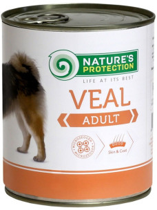 Вологий корм для собак Nature's Protection Adult Veal з телятиною 800 г (KIK24633)