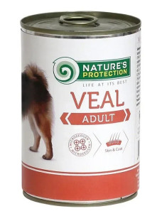 Вологий корм для собак Nature's Protection Adult з телятиною 400 г (KIK24629)
