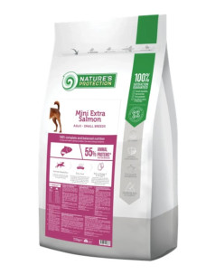 Сухой корм Nature's Protection Mini Extra Salmon Adult Small Breeds (NPS45738) с лососем для взрослых собак малых пород, 7.5 кг