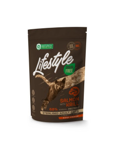 Сухий корм Nature's Protection Lifestyle для стерилізованих дорослих котів з лососем 400г