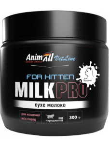 Сухое молоко Milk Pro for kitten для котят с рождения AnimAll VetLine, 300 г (заменитель материнского молока)
