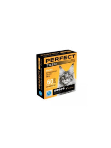 Капли противопаразитарные PerFect TRIO для кошек от 4 до 10 кг, 3 пипетки по 0.8 мл Ветсинтез