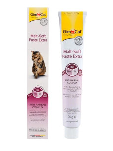 Мальт-паста для тварин GimCat Malt-Soft Extra для виведення шерсті зі шлунка котів, 100 г
