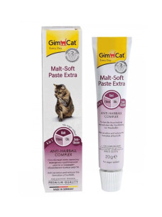 Мальт-паста для тварин GimCat Malt-Soft Extra для виведення шерсті зі шлунка котів, 20 г