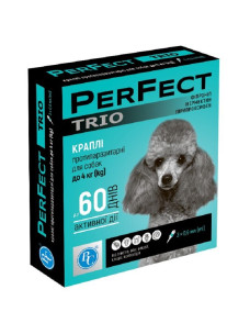 Краплі протипаразитарні PerFect TRIO для собак до 4 кг, 3 піпетки по 0.6 мл Ветсинтез