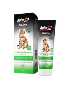 Фитопаста АнимАлл AnimAll VetLine Urinary for Cats Уринари для профилактики мочевыводящей системы котов, 100 гр