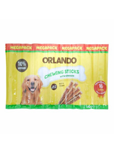 Ласощі для собак Orlando with game м'ясні палички для собак зі смаком дичини 16 паличок
