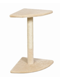 Игровой комплекс Goldy Art Deco (Арт Деко) когтеточка для котов ГК-028 джут верхнее основание 40см, нижнее основание 35см, высота 60см бежевый