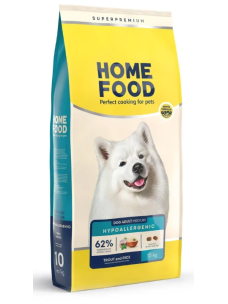 Гіпоалергенний сухий корм Home Food Форель з рисом для дорослих собак середніх порід, 10 кг