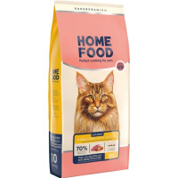 Сухой корм Home Food Телятина, лосось и вяленые томаты для больших пород взрослых кошек 10 кг