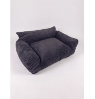 Диван-лежак для котів та собак Ginger Lounge S (Лаунж) ДЖ-018 темно-сірий 60х45см 47656