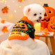 Вязанный свитер для собаки Тыква Halloween (Хеллоуин) черно-оранжевый, размер L, Д-32 ОГ-38см 49121