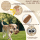 Іграшка для собак Собака плюшева з пищалкою та шелестом 19х13см 49484