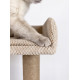 Ігровий комплекс Goldy Cat Galaxy Collection Polaris (Поляріс) кігтеточка для котів платформа 50х50см, висота 135 см, гамак 34 см (діаметр) будиночок 34х34х25 см, ГК-048, джут тканина, бежевий 47659