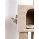 Ігровий комплекс Goldy Cat Galaxy Collection Polaris (Поляріс) кігтеточка для котів платформа 50х50см, висота 135 см, гамак 34 см (діаметр) будиночок 34х34х25 см, ГК-048, джут тканина, бежевий 47659