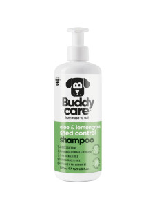 Шампунь для собак Buddy Care Shed Control Aloe & Lemongrass для контролю линяння з ароматом алое та лемонграссу 500 мл (ml) Арт. B66006