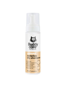 Сухий шампунь для котів Buddy Care Waterless Dry Cat Shampoo Oatmeal безводний шампунь з ароматом вівсянки 200 мл (ml) Арт. B97406