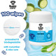Серветки Buddy Care Tear Stain Eye Wipes для очищення очей та слізних доріжок у собак 100 шт. Арт. B98304
