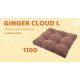 Лежак для собаки Ginger Cloud L (Клауд) ДЖ-008 коричневий 80х100см №2 46006