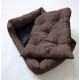 Лежак для собак Ginger Twin M (Твин) ДЖ-003 коричневый 80х60см 46020