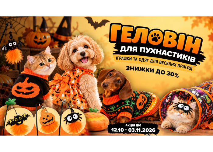 Хвостатый Хеллоуин — скидки, от которых мурашки по спине!