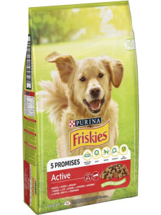 Сухой корм для собак FRISKIES Active с повышенной активностью, с говядиной 10 кг
