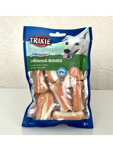 Лакомство для собак Trixie 31340 DENTAfun Кости жевательные с курицей 5 см, 8 шт, 120 г