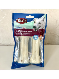 Ласощі для собак Trixie 31392 Denta Fun Chewing Bones with Duck Кістка пресована з наповнювачем качка 12 см, 2 шт, 120 g