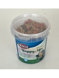 Лакомство для собак ТRIXIE 31495 Soft Snack Happy Mix Смесь жевательных снеков (ягненок, лосось, курица), 500 г