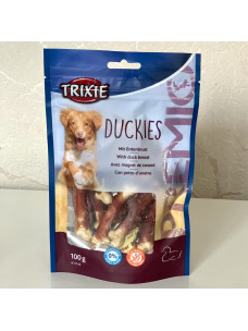 Лакомство для собак TRIXIE 31538 PREMIO Duckies Жевательные косточки с мясом утки, 100 г
