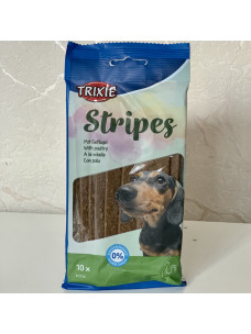 Лакомство для собак Trixie 3156 Stripes Мягкие палочки с мясом домашней птицы (курица), 10 шт / 100 г
