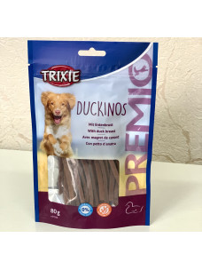 Лакомство для собак TRIXIE 31594 PREMIO Duckinos Соломка из утиной грудки, 80 г