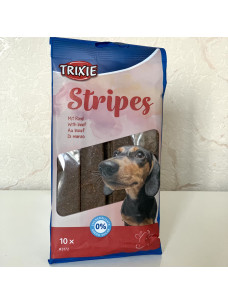 Лакомство для собак Trixie 3172 Stripes Мягкие палочки с говядиной, 10 шт / 100 г