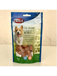 Лакомство для собак Trixie 31748 PREMIO Fish / Chicken Wheels Роллы с курицей и рыбой, 75 г