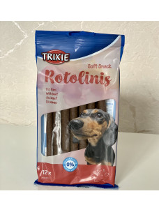 Лакомство для собак Trixie 31771 Soft Snack Rotolinis Мягкие палочки с говядиной 12,5 см * 12 шт / 120 г