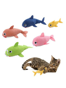 Драпак игрушка Акула микс цветов 20см