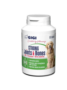 Вітаміни GIGI STRONG Joints & Bones для суглобів собак малих порід Джі Джі (Активет), 90 таб (1 таблетка на 10кг)