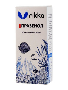 Препарат Rikka Празенол обеззараживающее средство против жаберных и кожных сосальщиков 30 мл