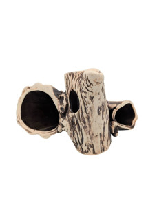 Керамический декор для аквариума Полено двойное 10х16см