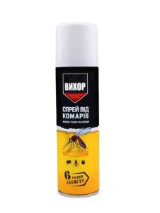 Аэрозоль Вихор спрей от комаров, клещей, слепней 150 мл на 6 часов