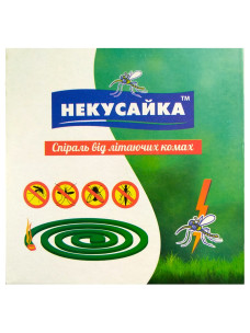Спирали від комарів та мух Некусайка 10 штук