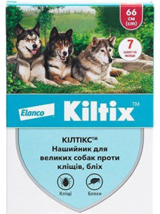 Антипаразитарний нашийник Bayer Кілтікс (Kiltix) для собак великих порід, 66 см