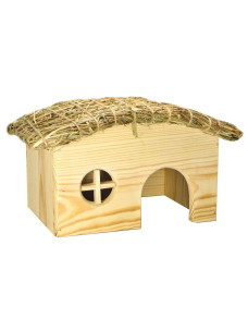 Дом Лори под соломой для шиншилл (25*15*15см)