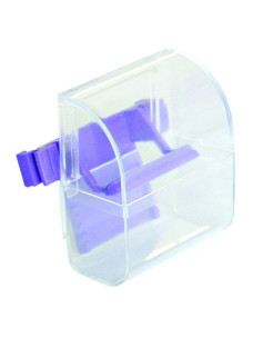 Кормушка для попугаев Природа прозрачная Zoo PR740824 закрытая