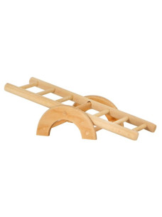 Игрушка для попугаев и хомяков Лори качеля с лестницей дерево