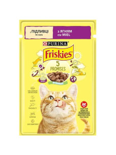 Влажный корм для кошек Friskies с ягненком в подливке 85 г