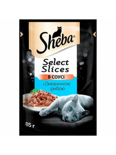 Вологий корм для котів Sheba з океанічною рибою в соусі 85 г