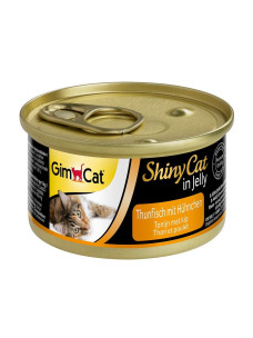 Вологий корм для кішок GimCat Shiny Cat тунець і курка 70 г